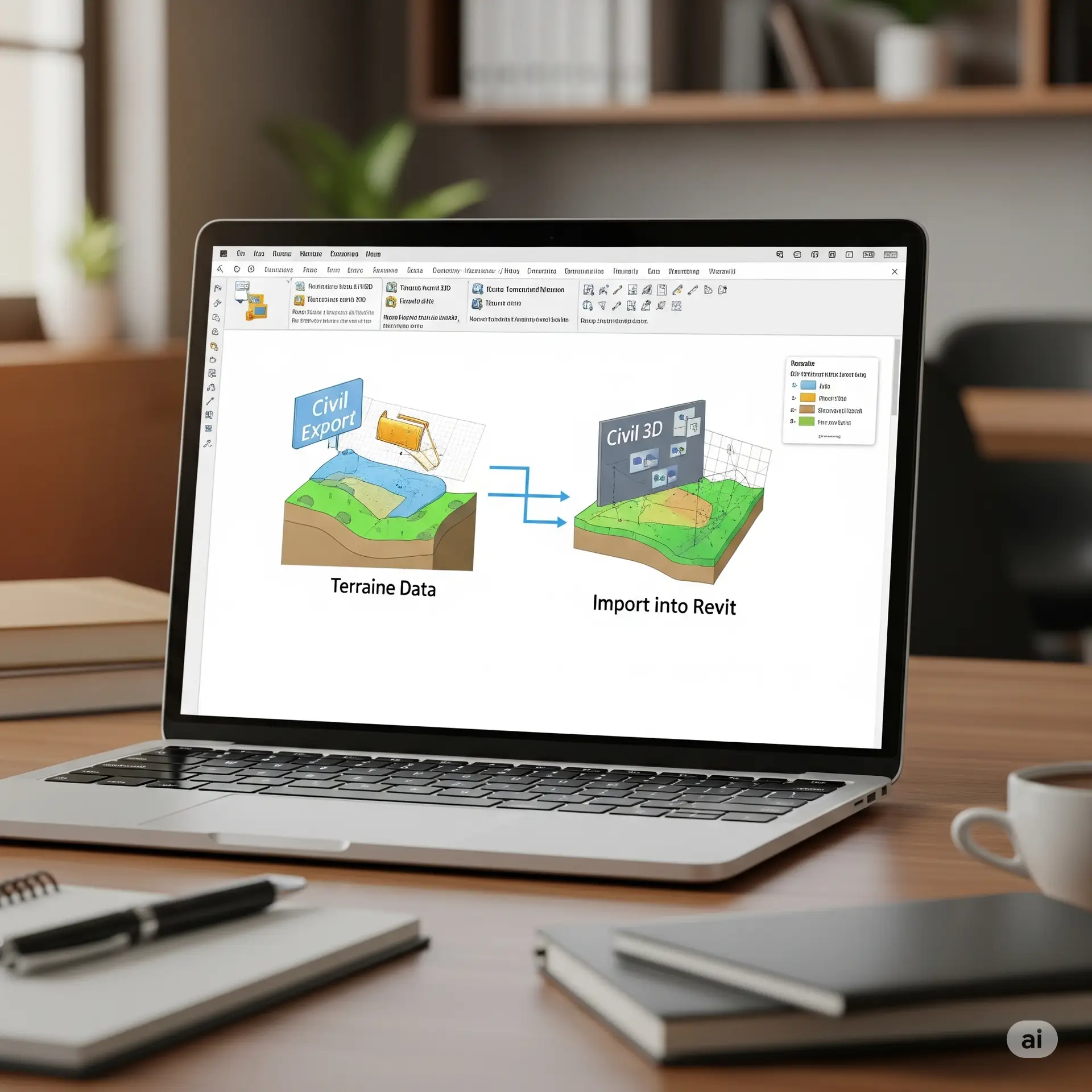 Quy Trình Kết Nối Civil 3D và Revit: Xuất và Nhập Địa Hình Hiệu Quả